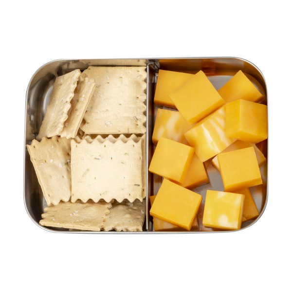 Small Snack Packer - 2-Fach Mini Bento-Box aus Edelstahl - Edelstahl