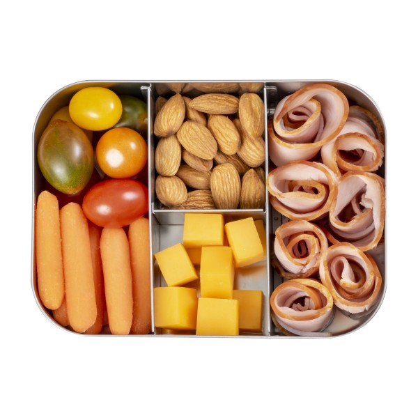 Small Protein Packer - 4-Fach Mini Bento-Box aus Edelstahl - Edelstahl