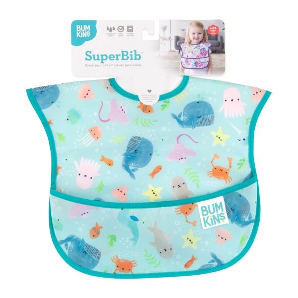 SuperBib® Baby-Lätzchen - 6-24 Monate - Ocean Life