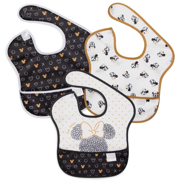 SuperBib® Bavoir pour Bébé - 6-24 mois (3 paquet) - Disney Love, Minnie