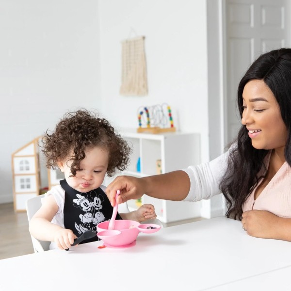 Silicone Dipping Spoons (2 pack) - Disney Minnie Mouse - Black & Pink