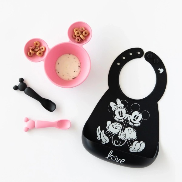 Silicone Dipping Spoons (2 pack) - Disney Minnie Mouse - Black & Pink