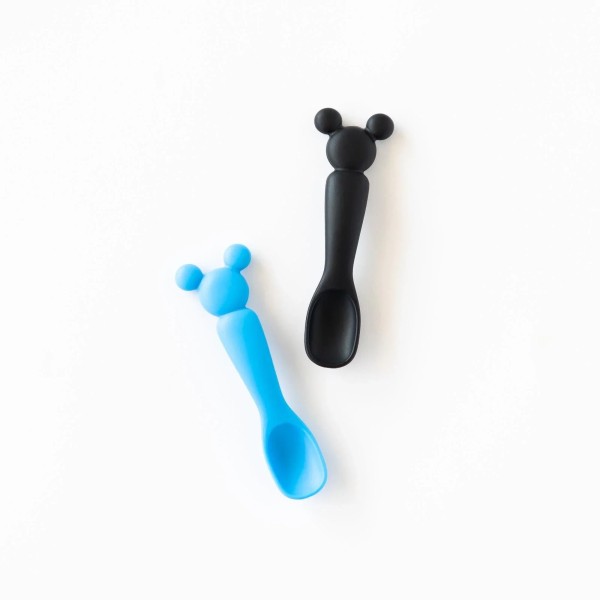 Silicone Dipping Spoons (2 pack) - Disney Mickey Mouse - Black & Blue