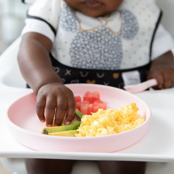 Juego de Plato de Silicona + Cuchara - Disney Minnie Mouse - Pink