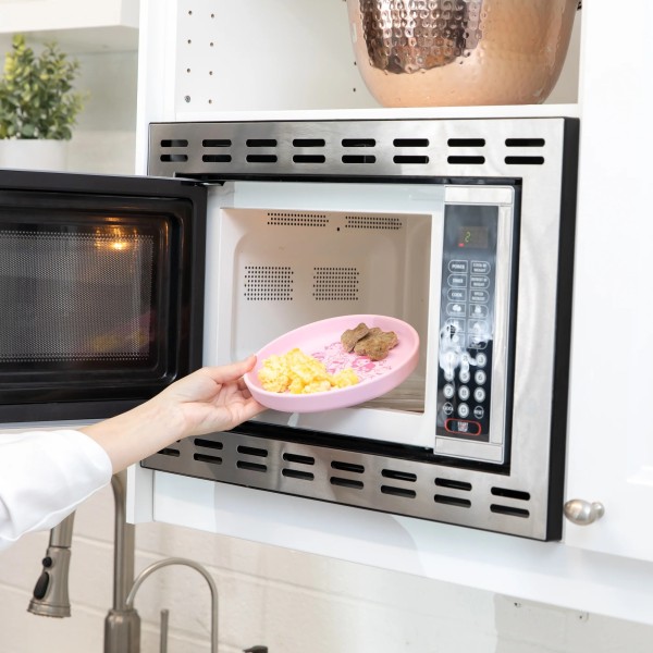 Juego de plato de silicona + cuchara - Disney Princess - Pink