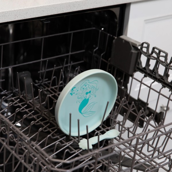 Juego de plato de silicona + cuchara - Disney Princess Ariel