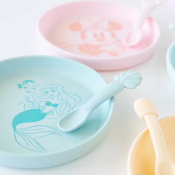 Juego de plato de silicona + cuchara - Disney Princess Ariel