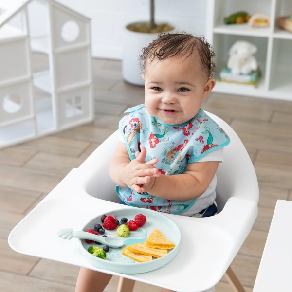 Juego de plato de silicona + cuchara - Disney Princess Ariel