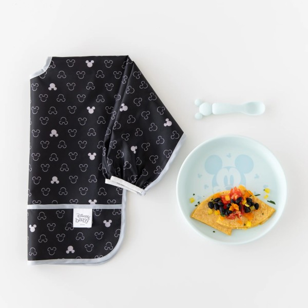 Juego de Plato de Silicona + Cuchara - Disney Mickey Mouse - Blue