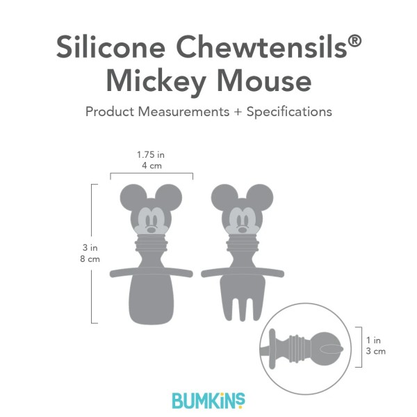 Chewtensils® Ustensiles en Silicone - Disney Mickey Mouse