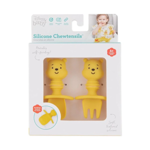Chewtensils® Cubiertos de Silicona - Disney Winnie the Pooh