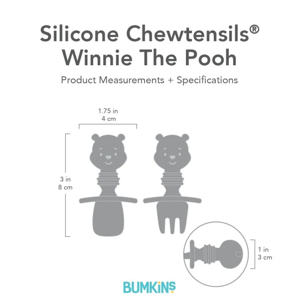 Chewtensils® Cubiertos de Silicona - Disney Winnie the Pooh