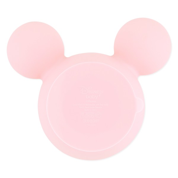 Juego de silicona para aprender a comer solos - Disney Minnie Mouse - Light Pink