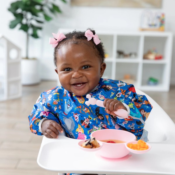 Juego de silicona para aprender a comer solos - Disney Minnie Mouse - Light Pink