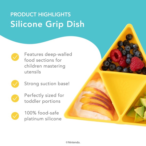 Silicone Grip Dish - Nintendo® Zelda™ Triforce