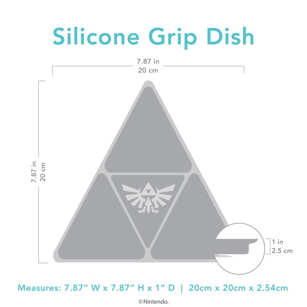 Silicone Grip Dish - Nintendo® Zelda™ Triforce