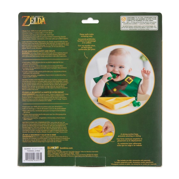 Silicone Grip Dish - Nintendo® Zelda™ Triforce