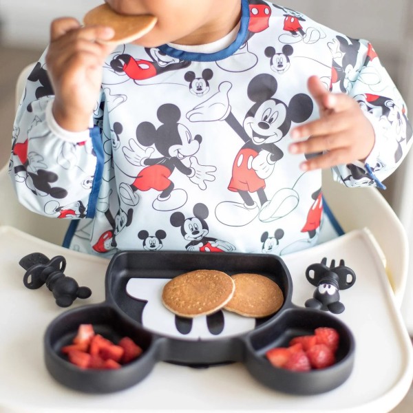 Sleeved Bib - 6-24 months - Disney Mickey Mouse - Blue