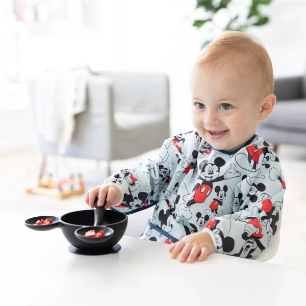 Sleeved Bib - 6-24 months - Disney Mickey Mouse - Blue