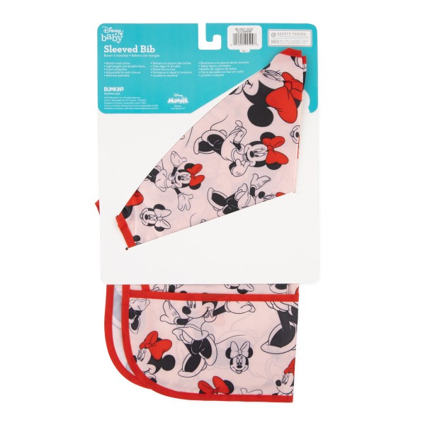 Bavoir à Manches - 6-24 mois - Disney Minnie Mouse - Pink