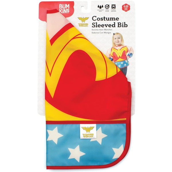 Bavoir à Manches - 6-24 mois - Wonder Woman