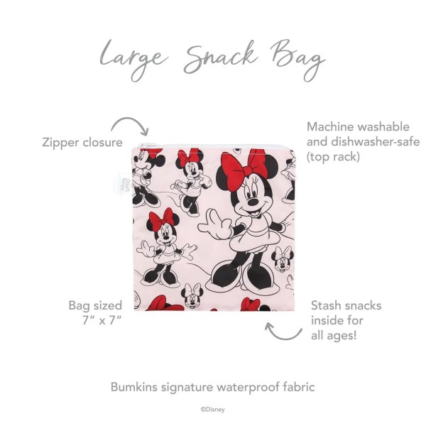 Sac à Collations - Grand - Disney Minnie Mouse - Pink