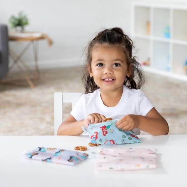 Bolsa para snacks (paquete de 3) - Disney Princess Magic, Ariel, Jasmine