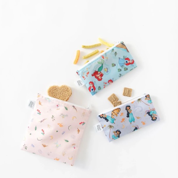 Bolsa para snacks (paquete de 3) - Disney Princess Magic, Ariel, Jasmine