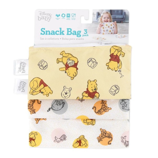 Bolsa para Snacks (paquete de 3) - Disney Winnie the Pooh and Friends