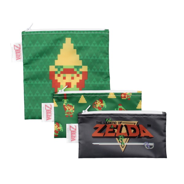 Herbruikbaar snackzakje (3 stuks) - Nintendo® The Legend of Zelda™