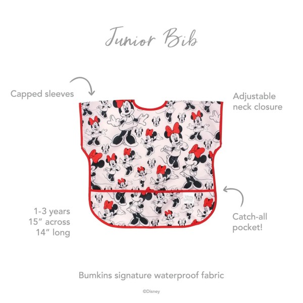 Bavoir Junior - 1-3 ans - Disney Minnie Mouse - Pink