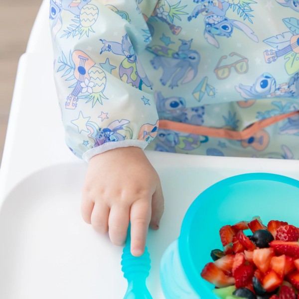 Deuxième Chance (sans emballage d'origine) - Bavoir à Manches - 6-24 mois - Disney Aloha Stitch