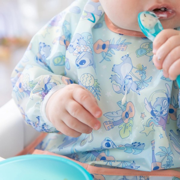 Deuxième Chance (sans emballage d'origine) - Bavoir à Manches - 6-24 mois - Disney Aloha Stitch