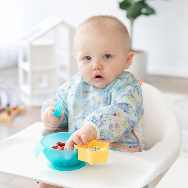 Deuxième Chance (sans emballage d'origine) - Bavoir à Manches - 6-24 mois - Disney Aloha Stitch