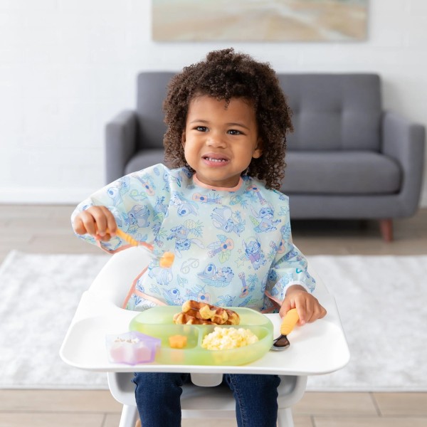 Deuxième Chance (sans emballage d'origine) - Bavoir à Manches - 6-24 mois - Disney Aloha Stitch