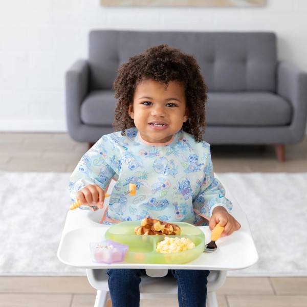 Deuxième Chance (sans emballage d'origine) - Bavoir à Manches - 6-24 mois - Disney Aloha Stitch