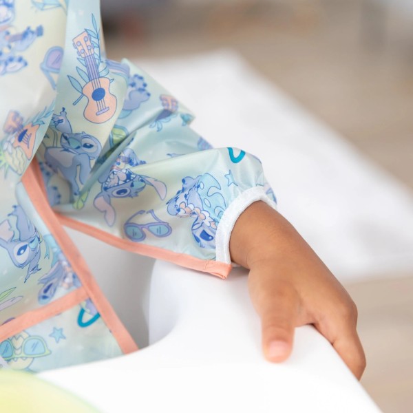 Deuxième Chance (sans emballage d'origine) - Bavoir à Manches - 6-24 mois - Disney Aloha Stitch