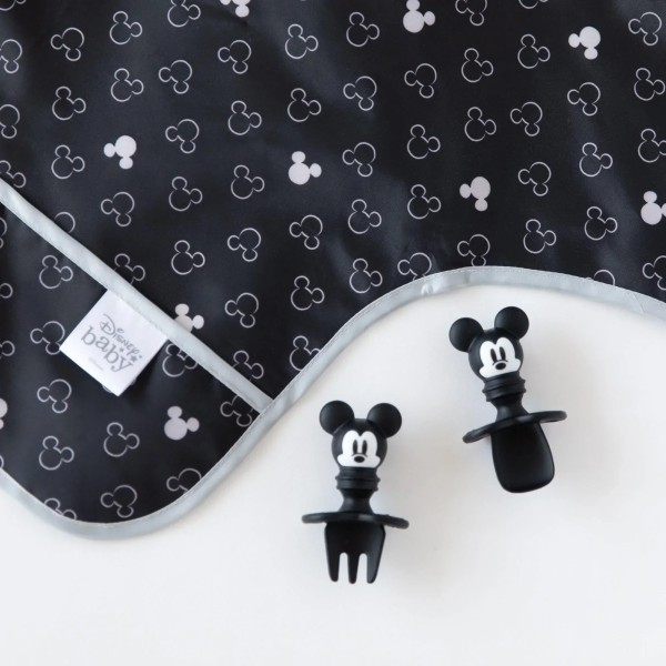 Second chance (no original packaging) - Sleeved bib - Disney Mickey Mouse - Icon Black + White