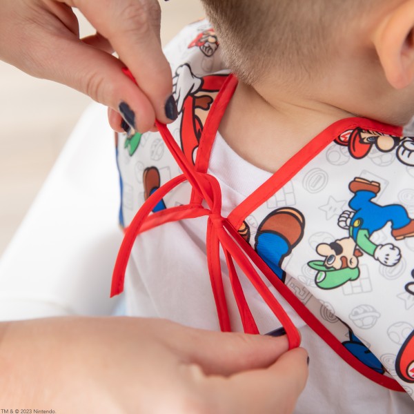 Segunda Oportunidad (sin embalaje original) Babero con Mangas - 6-24 meses - Nintendo® Super Mario™ & Luigi