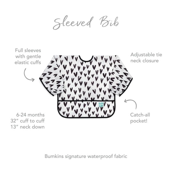 Second chance (no original packaging) - Sleeved bib - Hearts