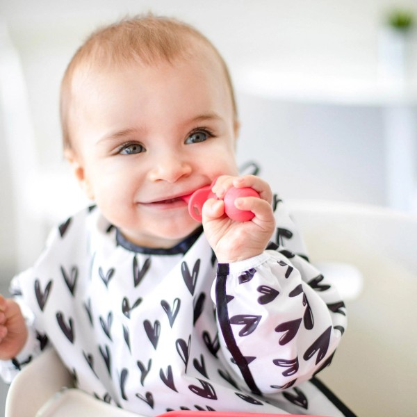Second chance (no original packaging) - Sleeved bib - Hearts