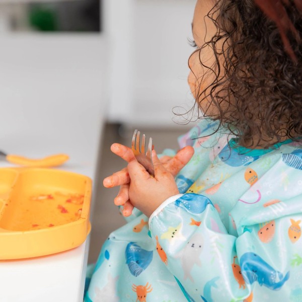 Deuxième Chance (sans emballage d'origine) - Bavoir à Manches - 6-24 mois - Ocean Life