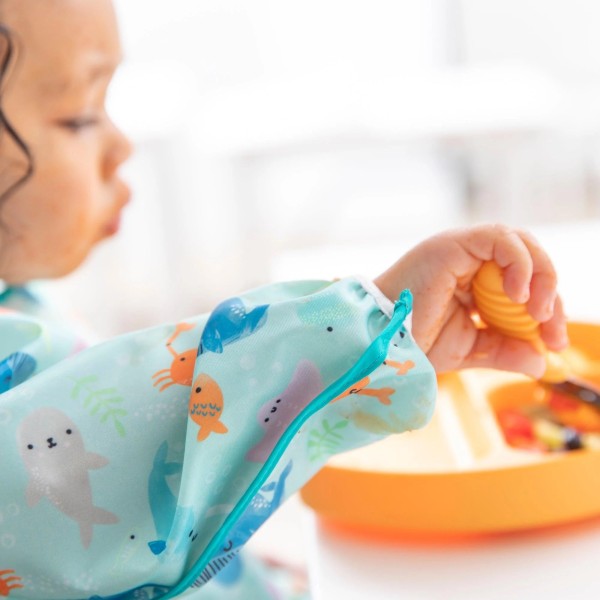 Deuxième Chance (sans emballage d'origine) - Bavoir à Manches - 6-24 mois - Ocean Life