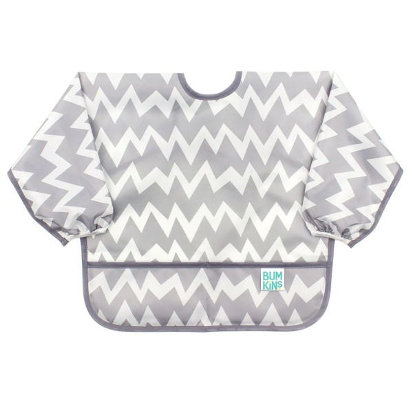 Second Chance (No Original Packaging) - Sleeved Bib - Grey Chevron