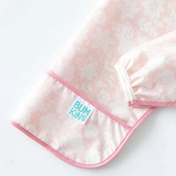 Deuxième chance (sans emballage d'origine) - Bavoir à manches - Rose Dentelle