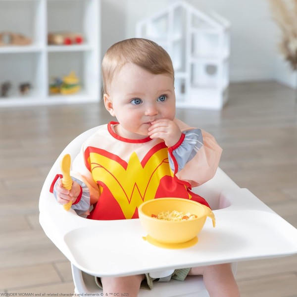 Deuxième chance (sans emballage d'origine) - Bavoir à manches - Wonder Woman