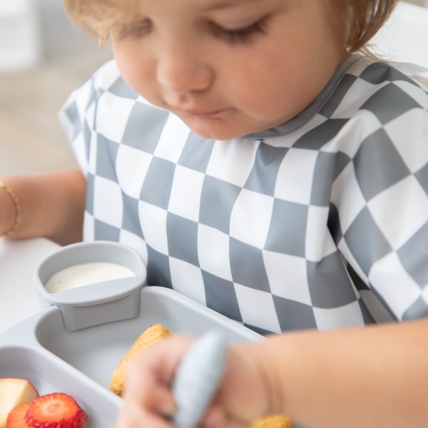 Second Chance (No Original Packaging) - Junior Bib - 1-3 years - Charcoal Check