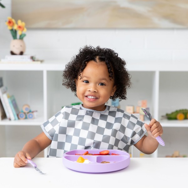 Second Chance (No Original Packaging) - Junior Bib - 1-3 years - Charcoal Check