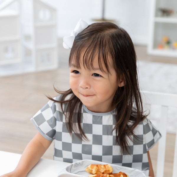 Second Chance (No Original Packaging) - Junior Bib - 1-3 years - Charcoal Check