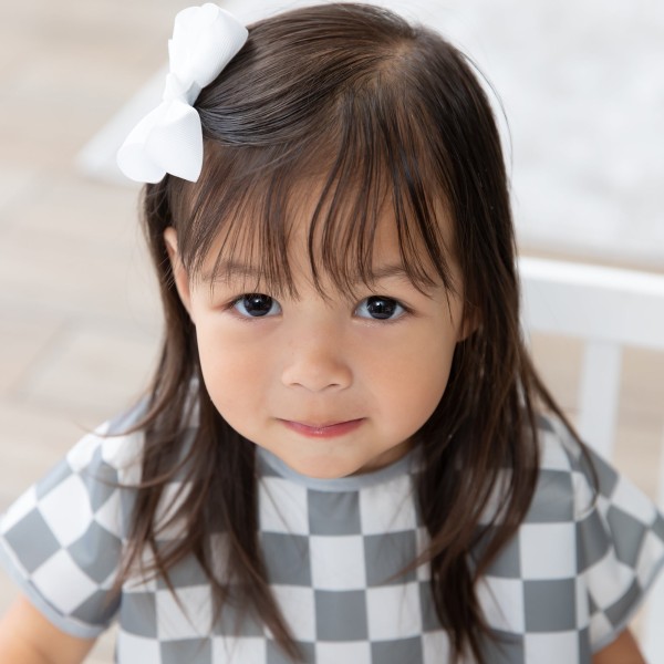 Second Chance (No Original Packaging) - Junior Bib - 1-3 years - Charcoal Check